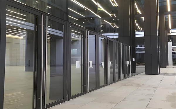 洛川玻璃地弹门